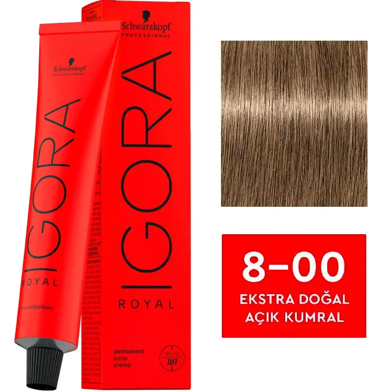 Igora Royal Permanent Color Creme 8-00 Extra Natural Light Blonde 60ml