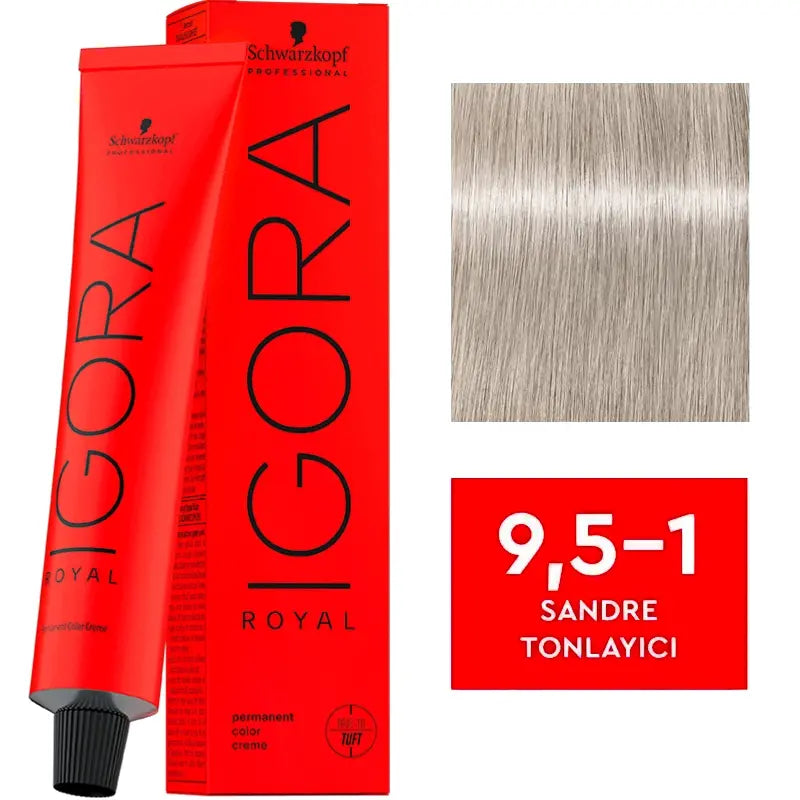 Igora Royal Permanent Color Creme 9.5-1 Cendre Toner 60ml