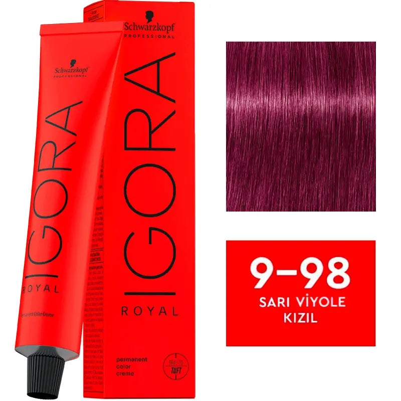 Igora Royal Permanent Color Creme 9-98 Violet Red 60ml