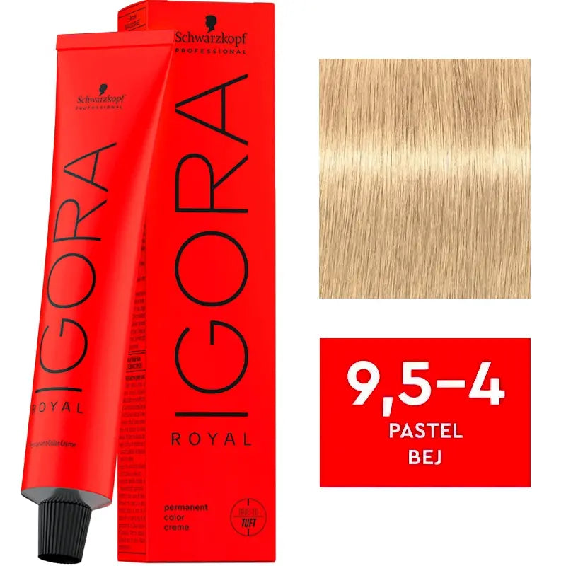Igora Royal Permanent Color Creme 9.5-4 Pastel Beige 60ml