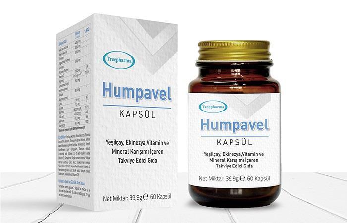 Humpavel Dietary Supplement - 60 Capsules, Immune Support with Reishi, Shiitake & Vitamins - Vitamin & Supplement