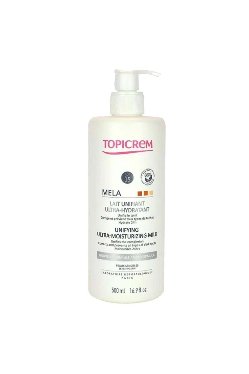Topicrem Mela Lait Unifiant Ultra Hydratant 500ml - image 9