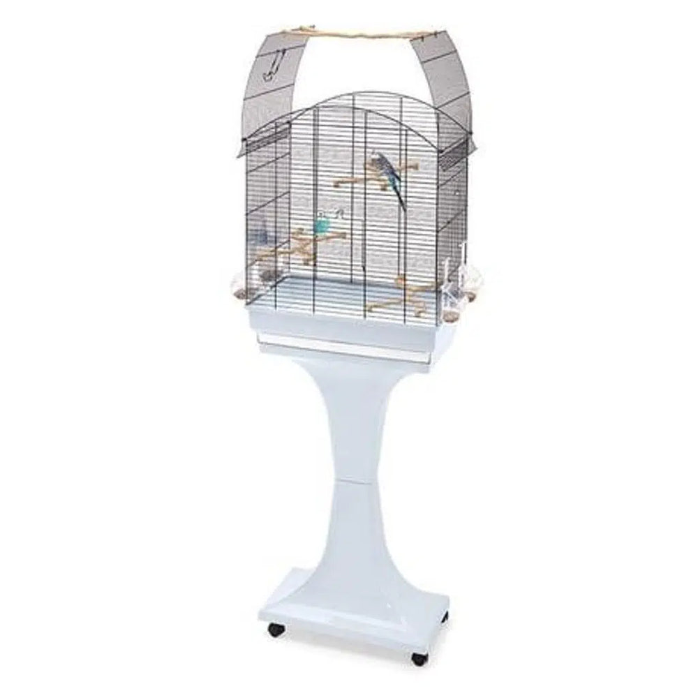 Imac Agata Open-Top Bird Cage with Stand Blue/Purple 58x33x62cm