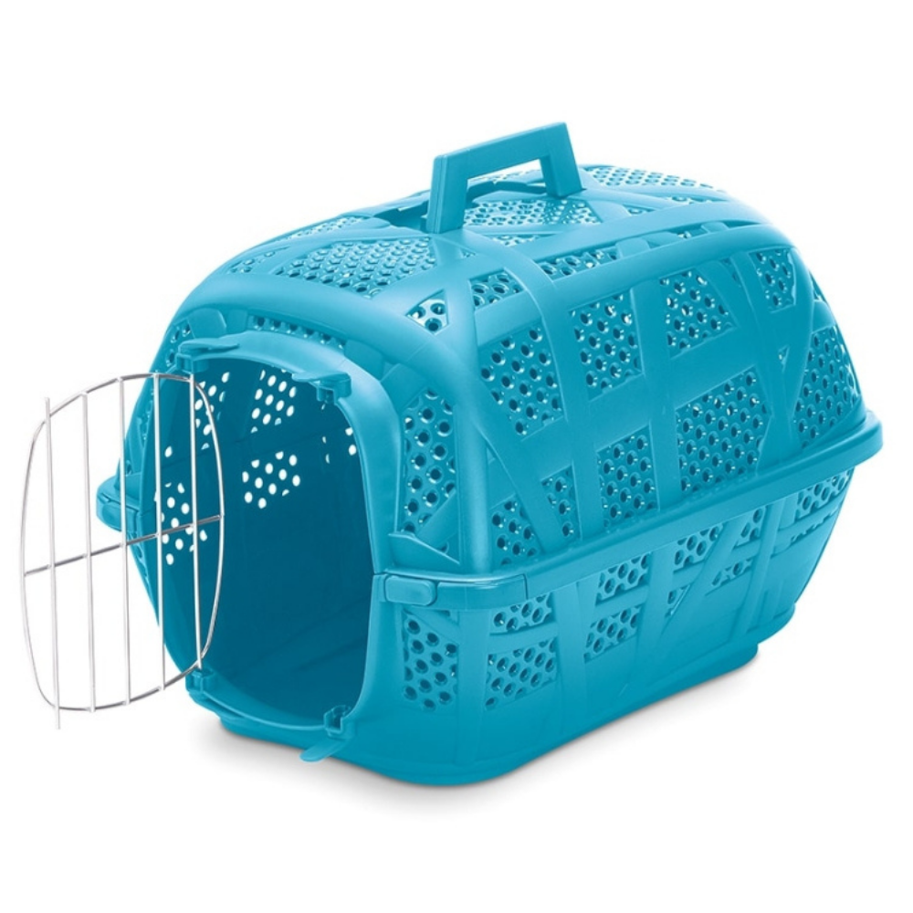 Imac Carry Sport Pet Carrier with Metal Door Blue 48.5x34x32cm