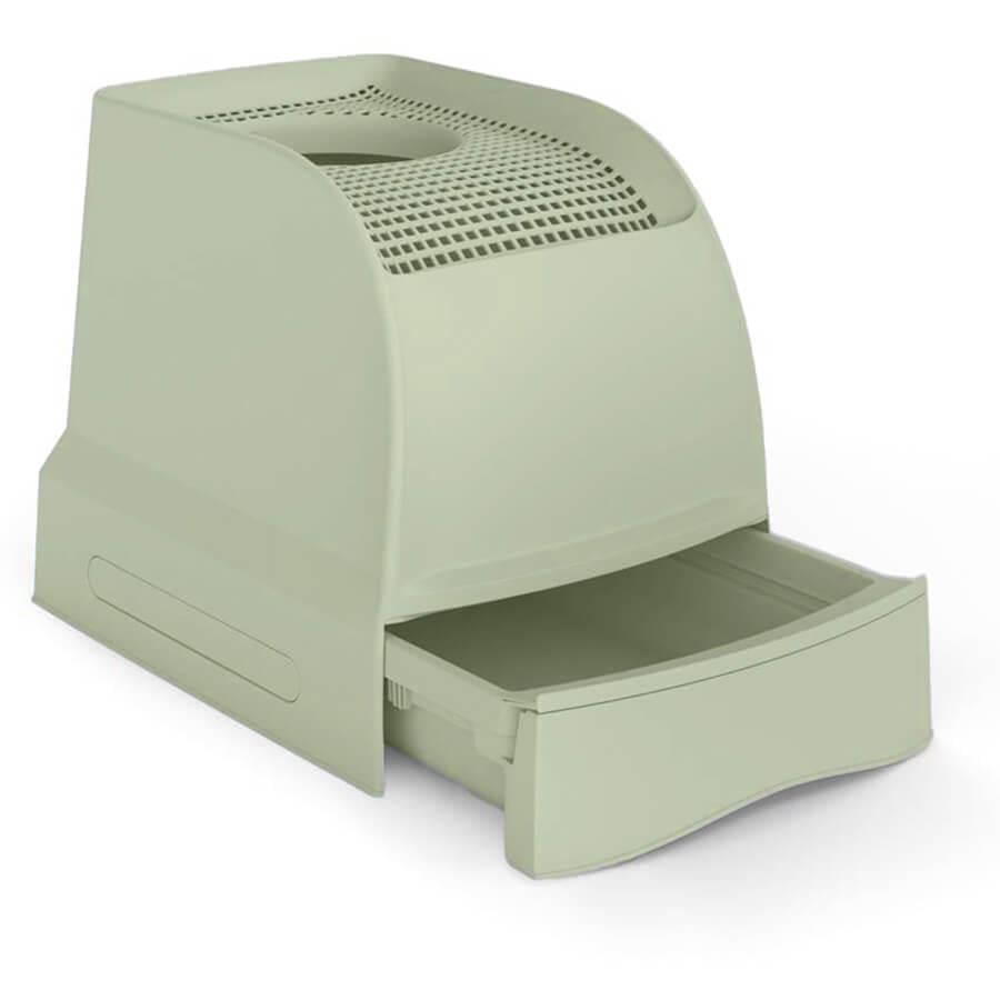 Imac Frida Drawer Cat Litter Box Green with Carbon Filter, 56 cm