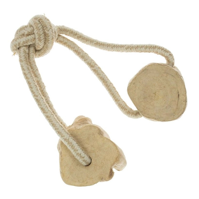 Imac Coffee Wood Dog Toy with Rope Natural Dental Chew 45 cm