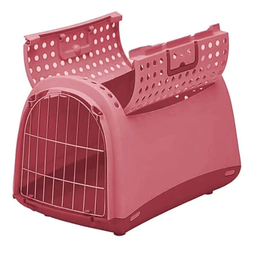 Imac Linus Cabrio Pet Carrier with Top Opening Pink 50x32x35cm
