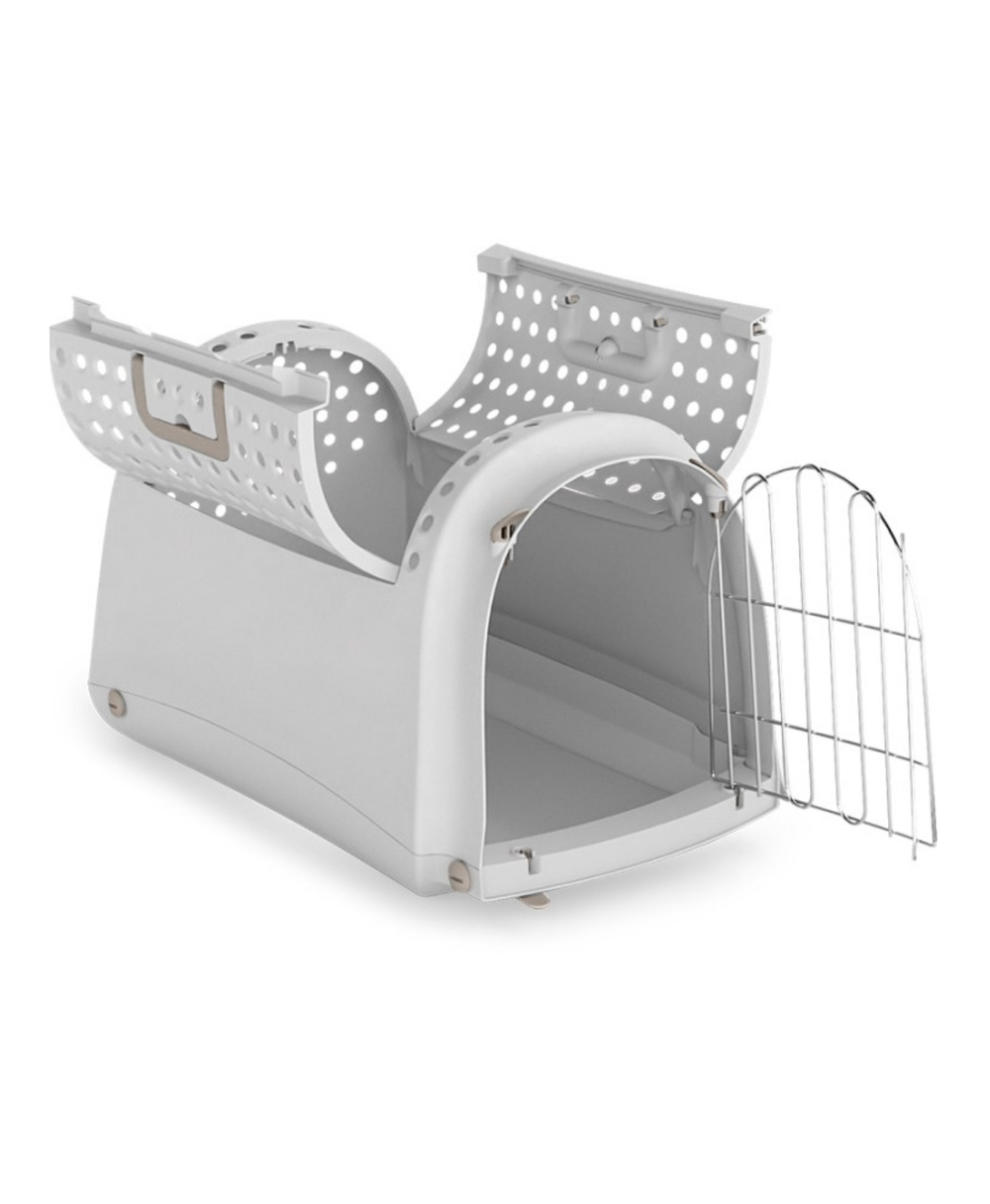 Imac Linus Cabrio Top-Opening Pet Carrier Grey 52.5x32x34.5 cm