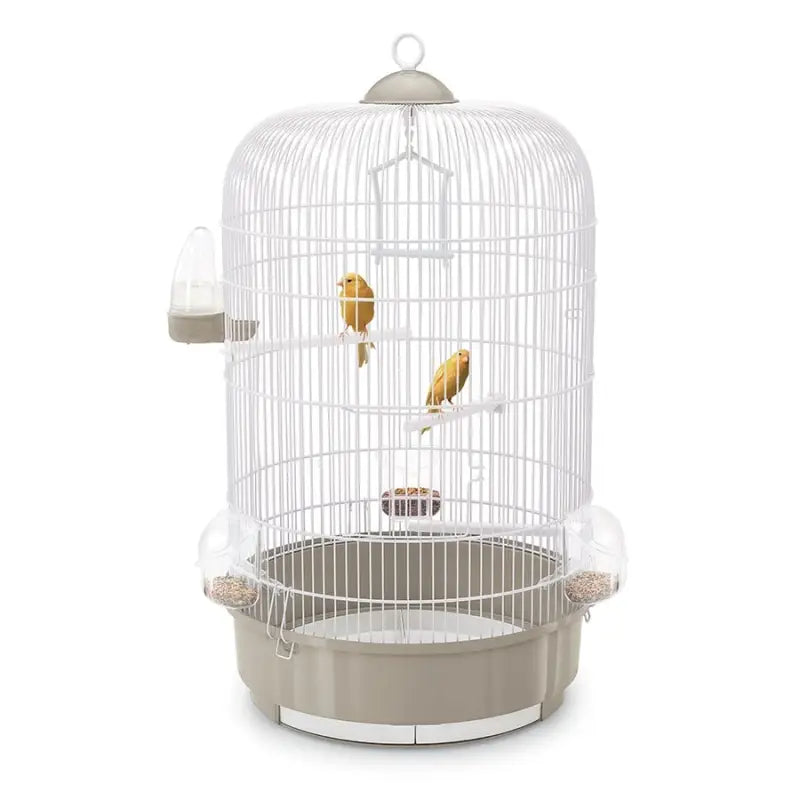 Imac Luna Round Bird Cage Beige/White 40x70.5cm