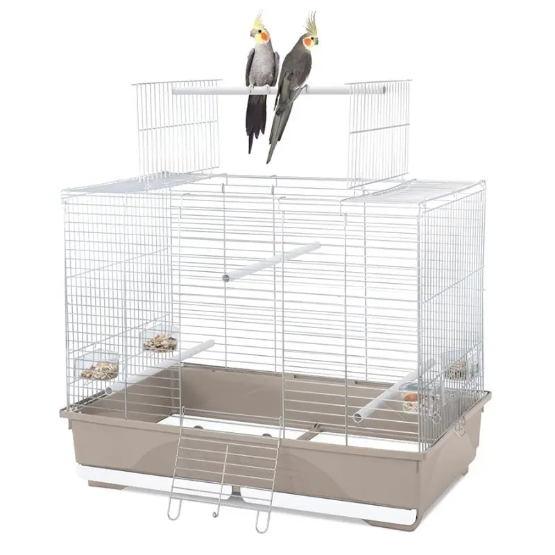 Imac Wilma Parrot Cage Beige/White 79.5x48.5x64.5cm