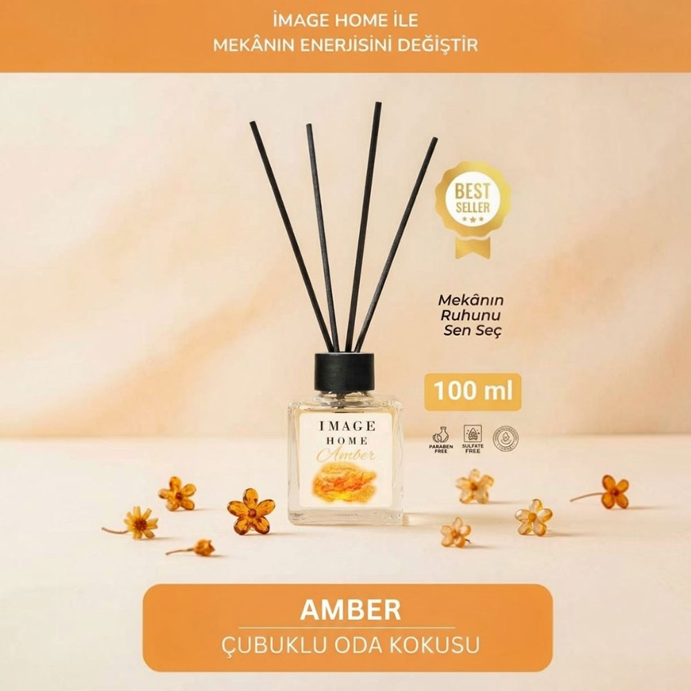 Image Home Amber Reed Diffuser for Warm Home Ambiance 100 ml