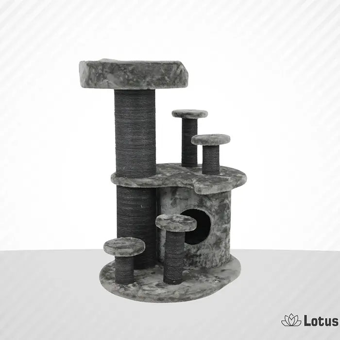 Lotus Pet Design Seoul Low-Profile Cat Scratcher Grey