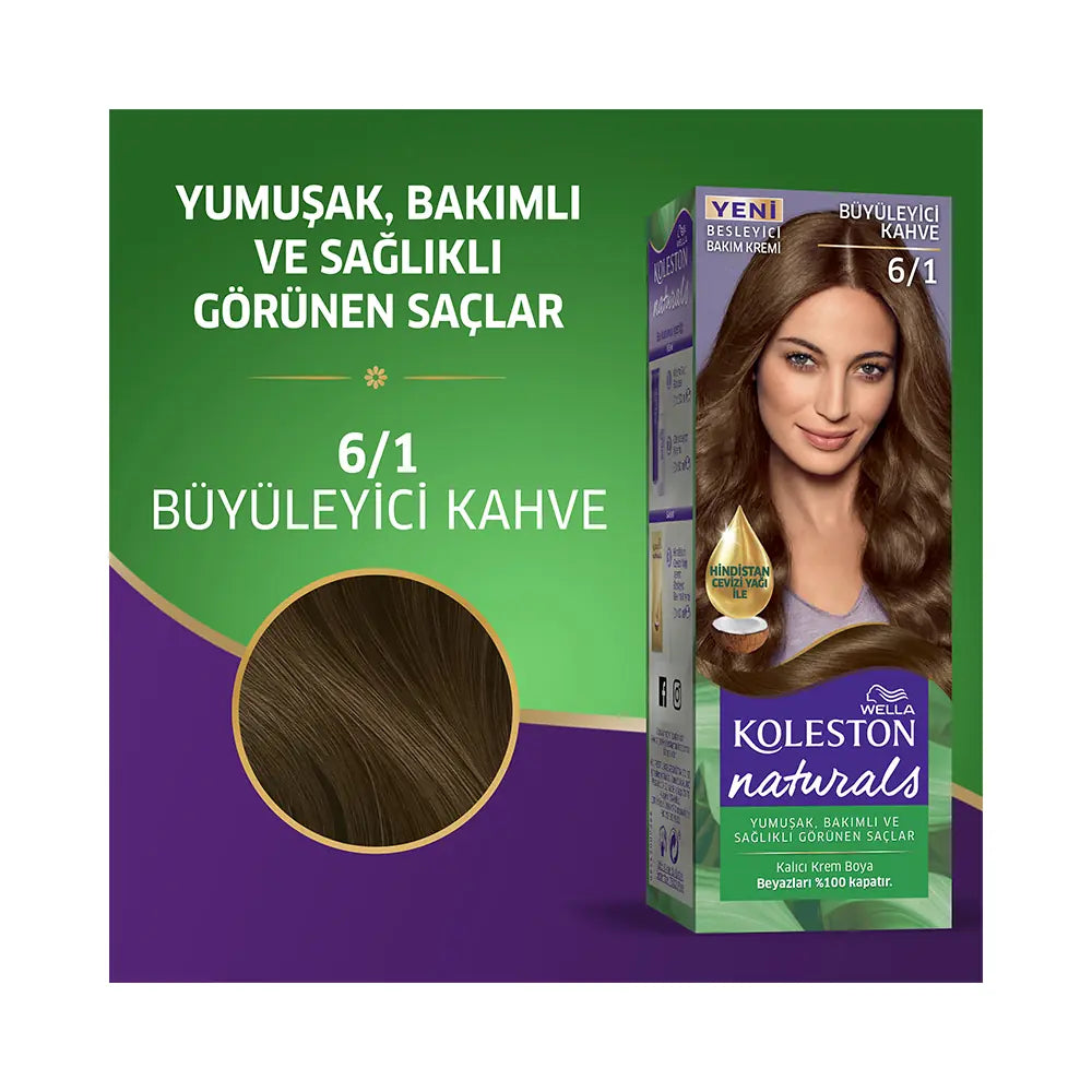 Wella Koleston Naturals Maxi Charming Brown 6/1 Hair Color