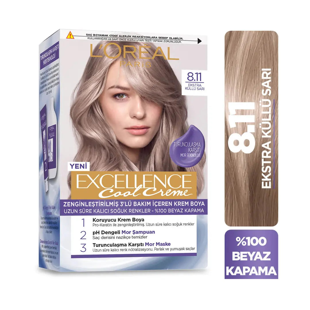 L'Oreal Paris Excellence Cool Creme 8-11 Extra Ashy Blonde