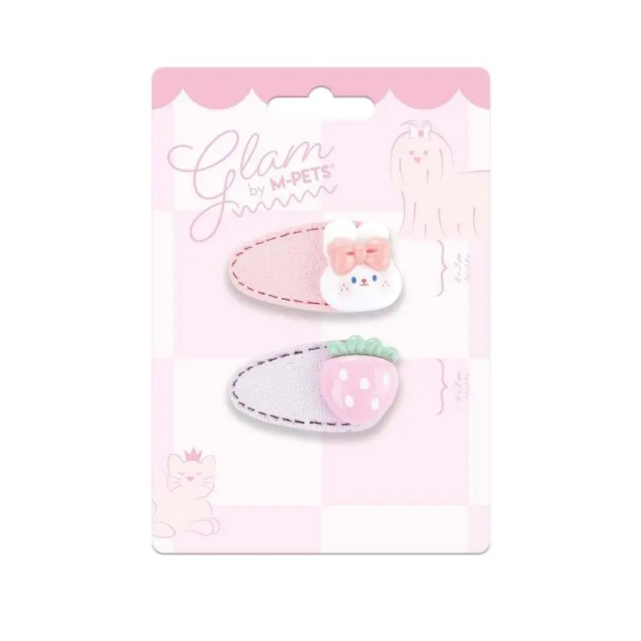 M-Pets Glam Pink Figure Hair Clip Accessory for Cats & Dogs