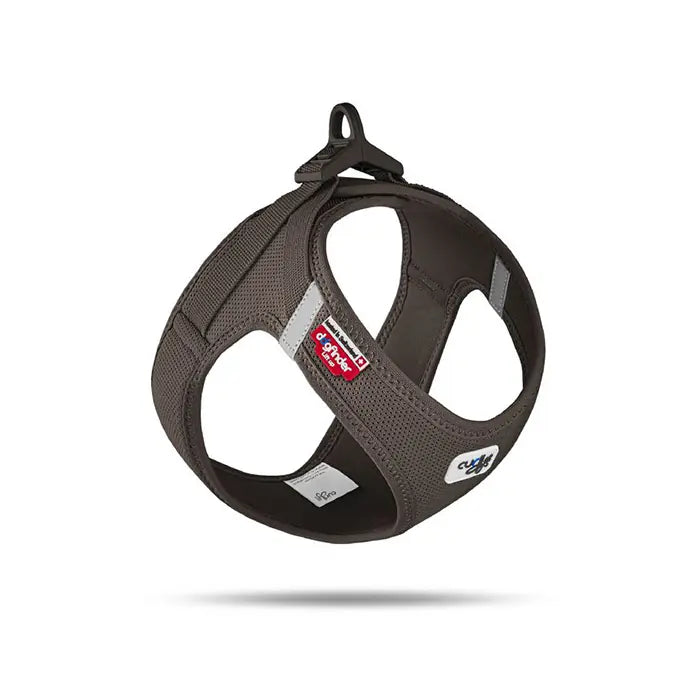 Curli Vest Harness Clasp Air-Mesh Dog Harness Brown X-Small