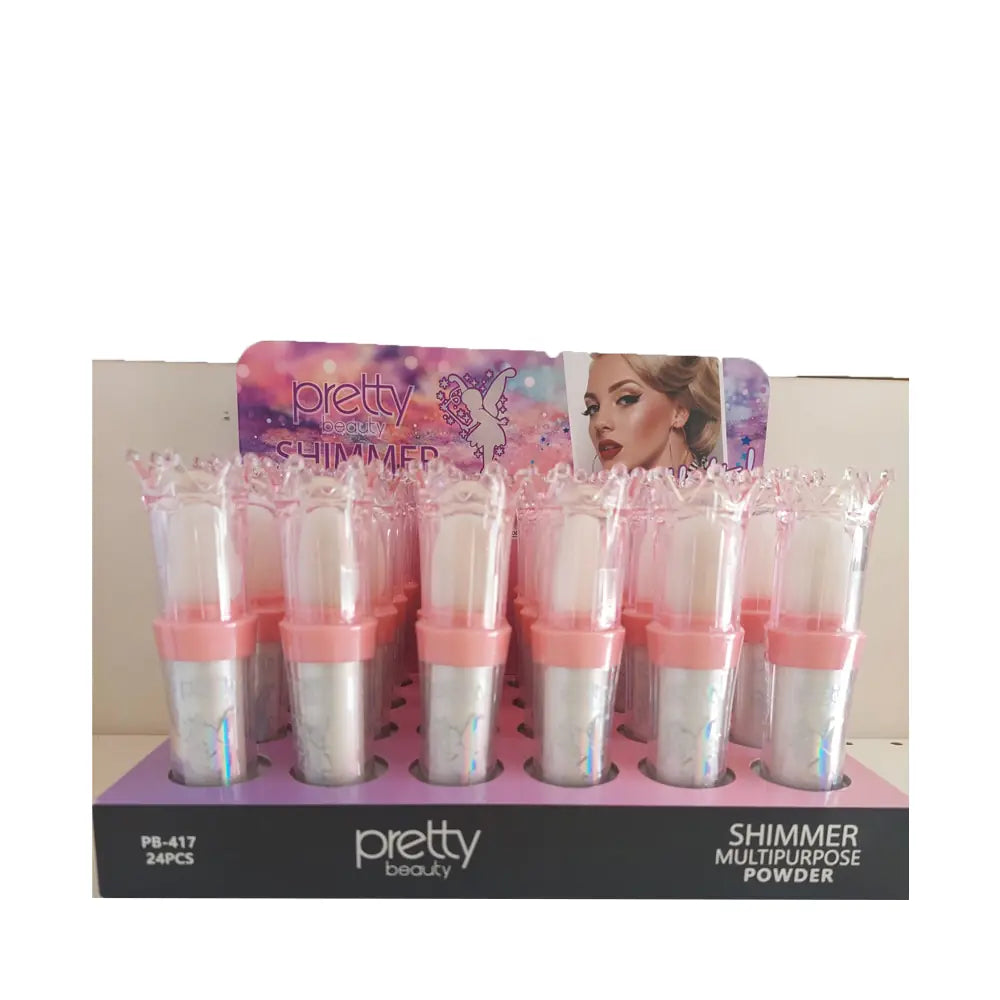 Pretty PB-417 Shimmer Powder Makeup for a Radiant Glow