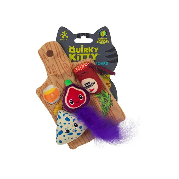 Quirky Kitty Charcuterie Board Interactive Cat Play Mat