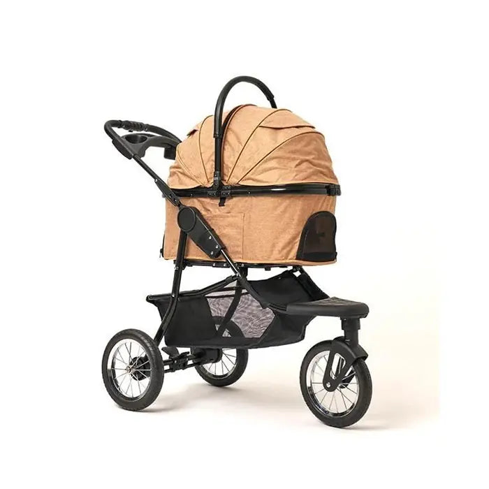 Zampa Melona Pet Stroller Khaki Folding Carrier 57x48x107cm