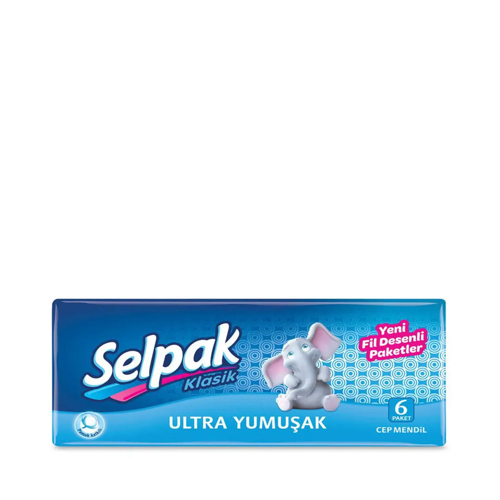 Selpak Pocket Tissues 6-Pack Set for Everyday Carry Use