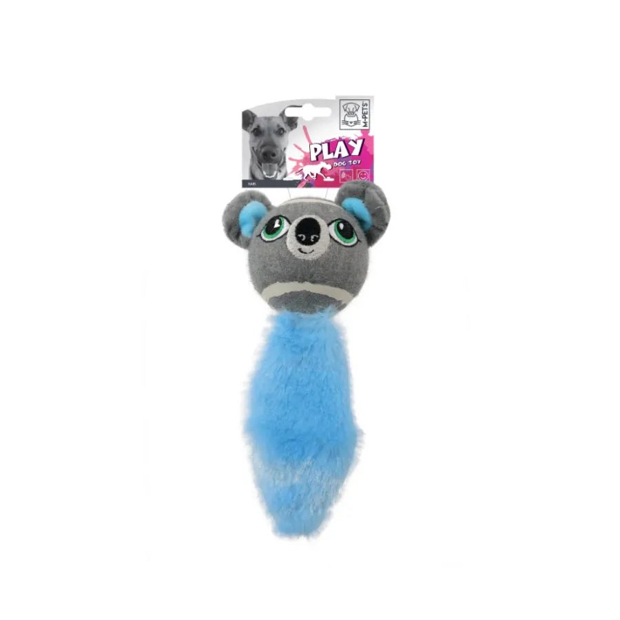 M-Pets Earl Blue Plush Dog Toy Soft Squeaky Playmate