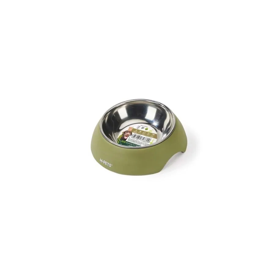 M-Pets Eco Bamboo Pet Food Bowl Sustainable Feeding Dish