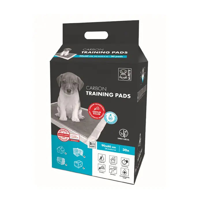M-Pets Carbon Dog Training Pads Odor Control 90x60cm 30 Count