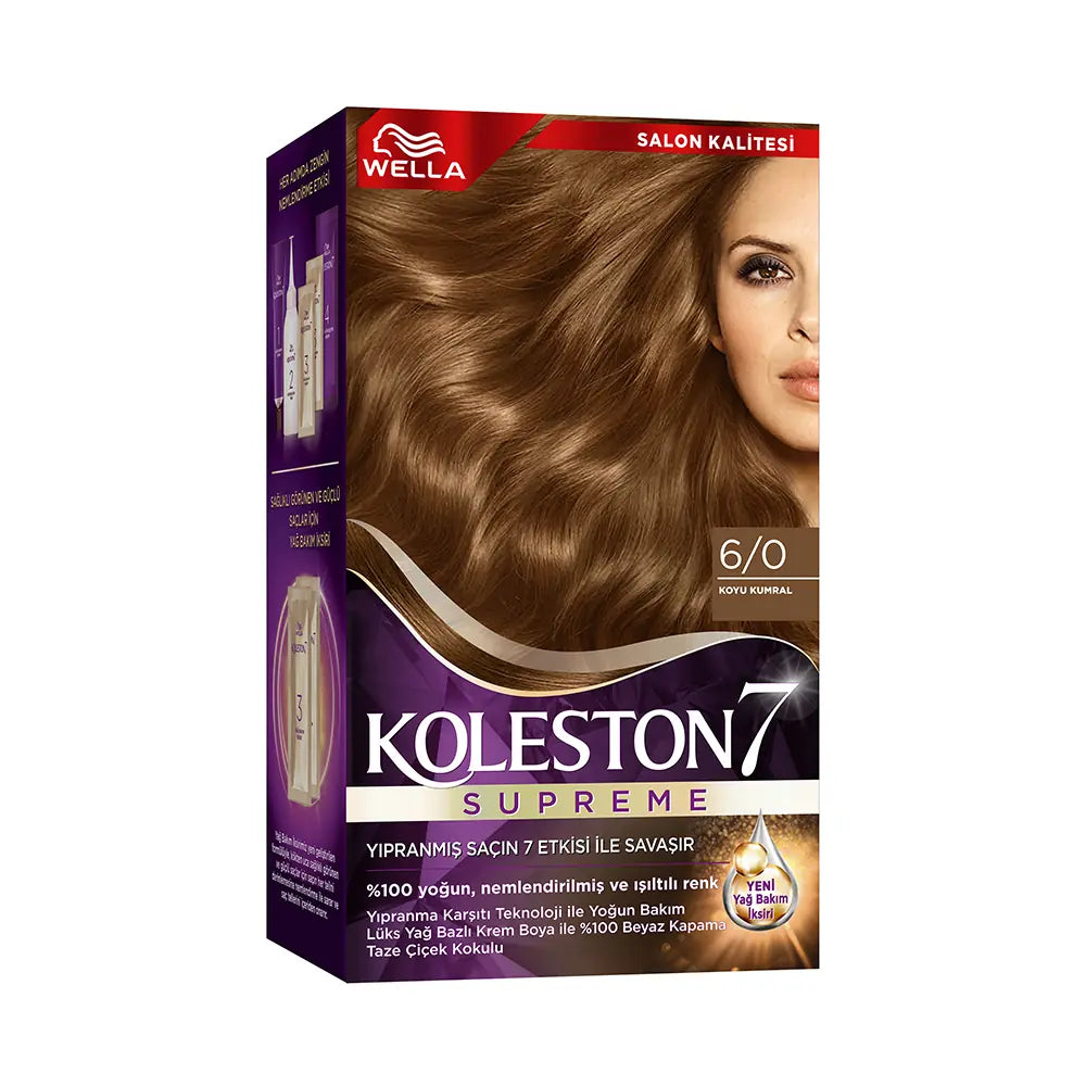 Wella Koleston 6/0 Permanent Dark Blonde Hair Color Kit