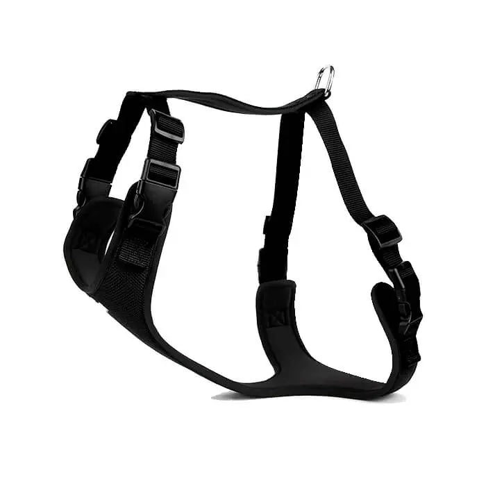 Doggie Padded Woven Dog Harness for Large Breeds Black 70-95cm