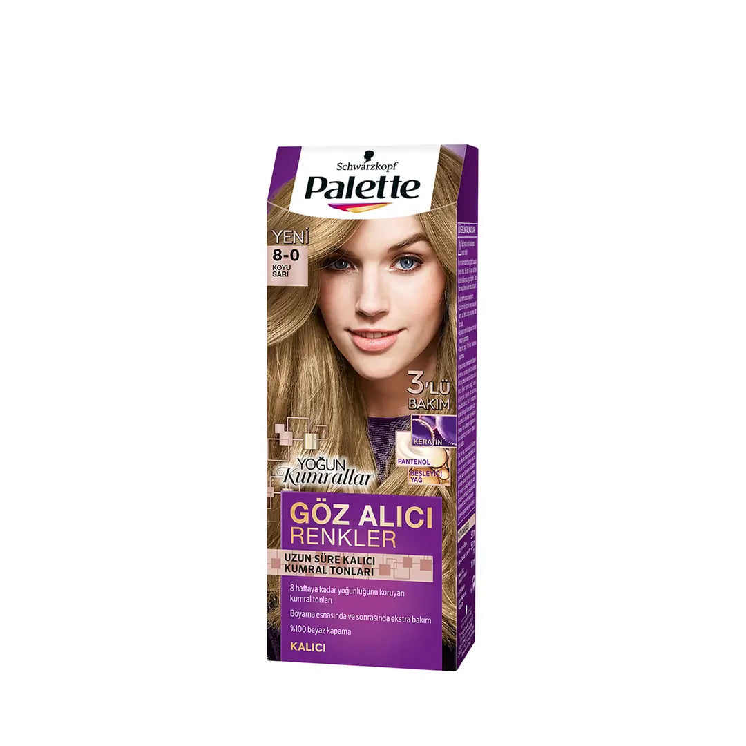 Palette Deluxe Permanent Hair Color 8-0 Dark Blonde