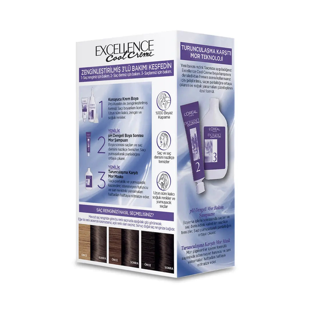 L'Oreal Excellence Cool Creme 6-11 Extra Ashy Dark Blonde Hair Dye