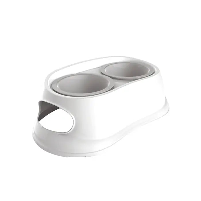 M-Pets Melamin Double Dog Bowl with Plastic Stand 1100ml