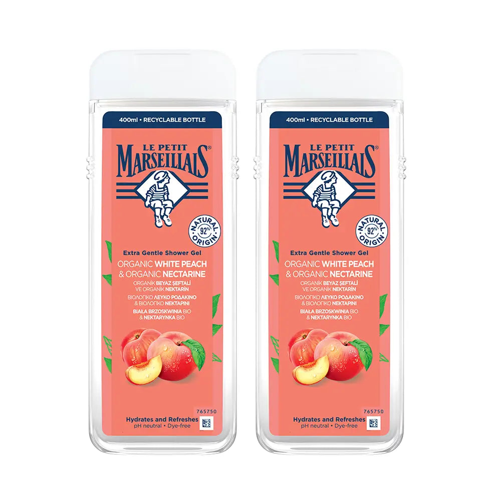 Le Petit Marseillais Peach & Nectarine Shower Gel Duo 2x400ml