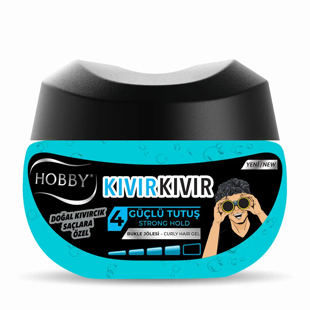 Hobby Curly Hair Gel Strong Hold for Defined Curls 250ml
