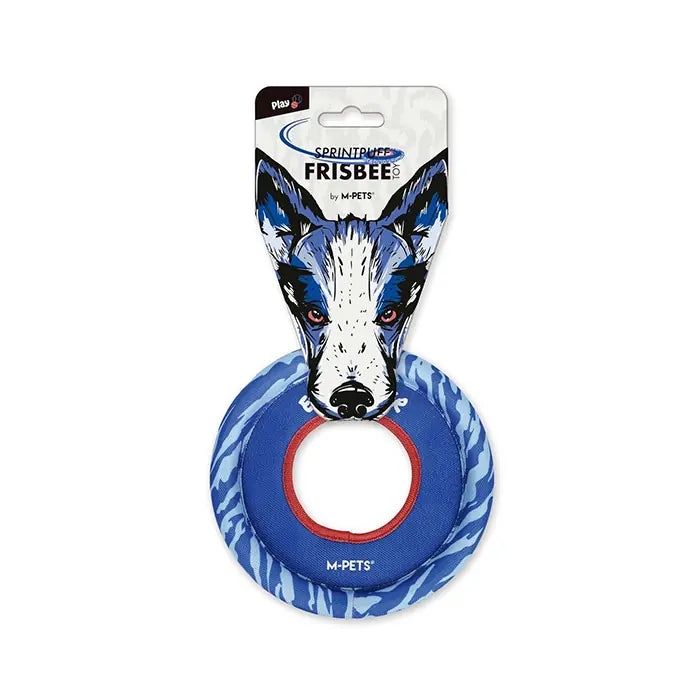 M-Pets Sprintpuff Frisbee Durable Blue Dog Toy