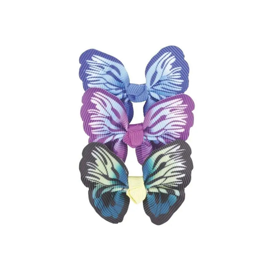M-Pets Glam Butterfly Hair Clips for Cats & Dogs 3-Pack