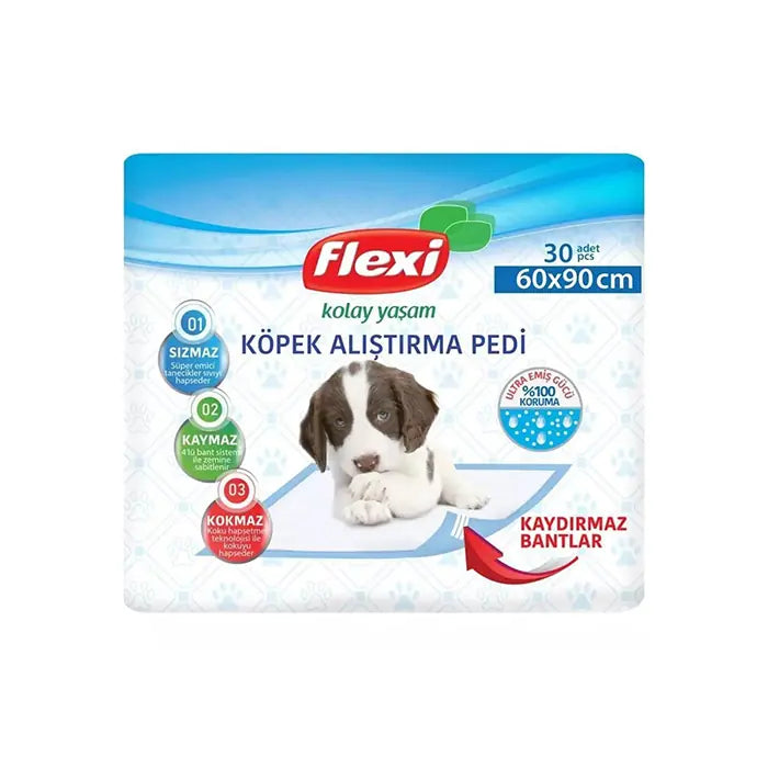 Flexiped Adhesive Pet Training Pads Absorbent 60x90cm 30 Count