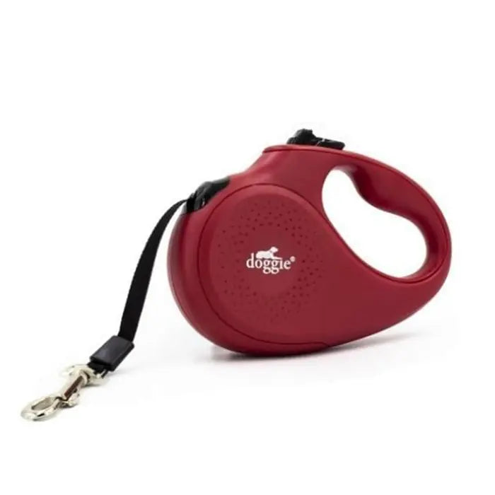 Doggie Master Automatic Dog Leash Small 15kg 5m Red