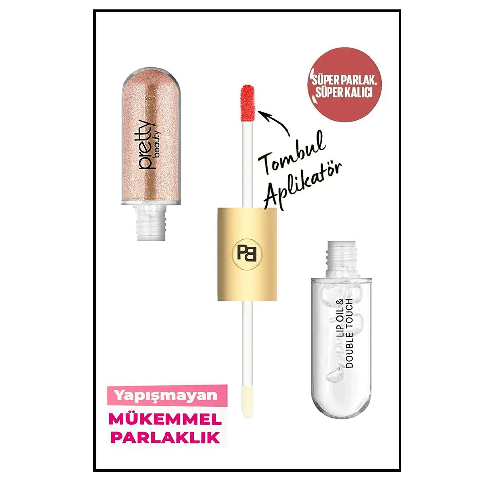 Pretty Double Touch Lipgloss 01 High-Shine Finish