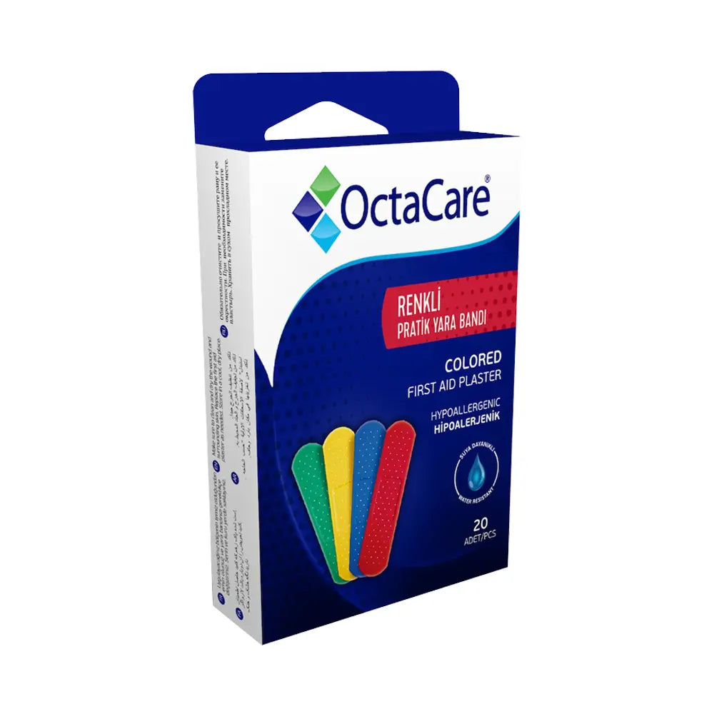 Octacare Colored Adhesive Bandages for Kids & Adults 20 Count