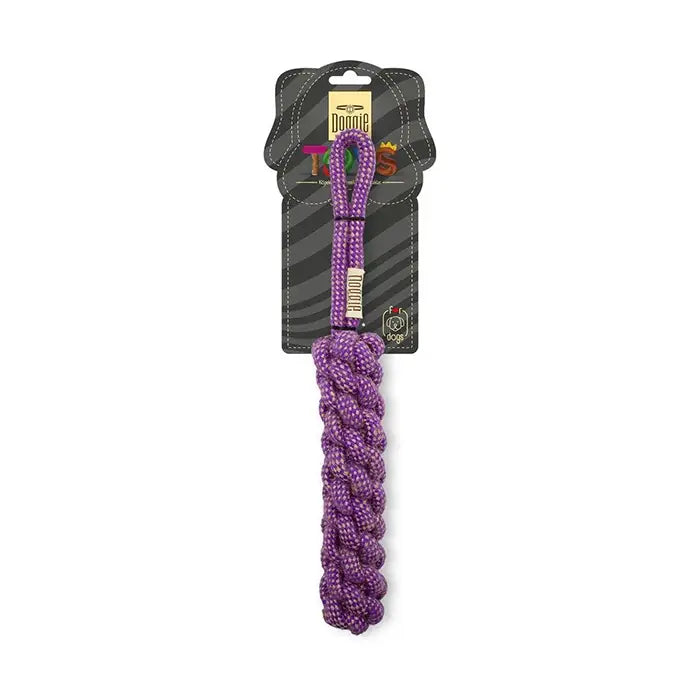 Doggie Cotton Rope Log Dog Toy Durable Play Tug 35cm