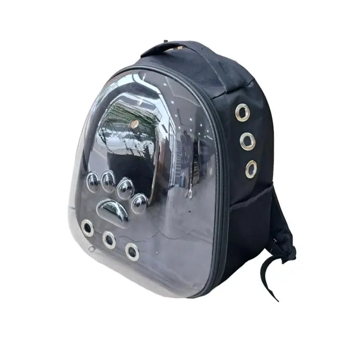 Petpretty Eco Astronaut Cat Carrier for Safe Travel Black