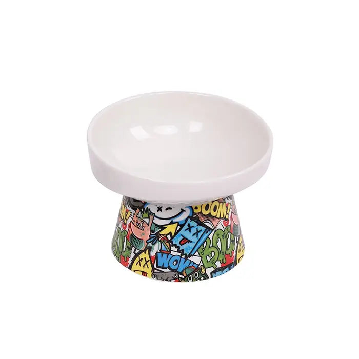 M-Pets Urban Style Tilted Ceramic Pet Bowl 150ml