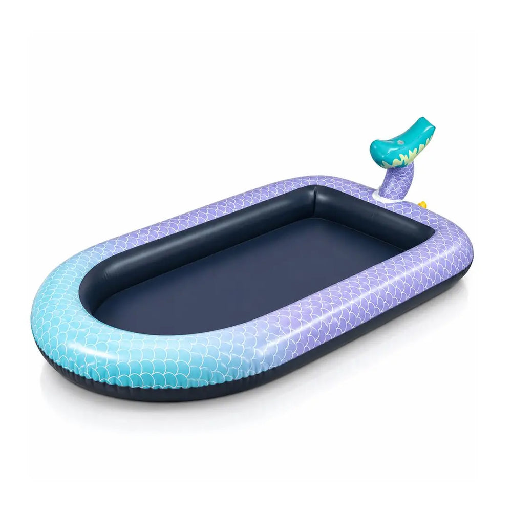 M-Pets Splash Mermaid Dog Splash Pool with Fountain, 164x94 cm