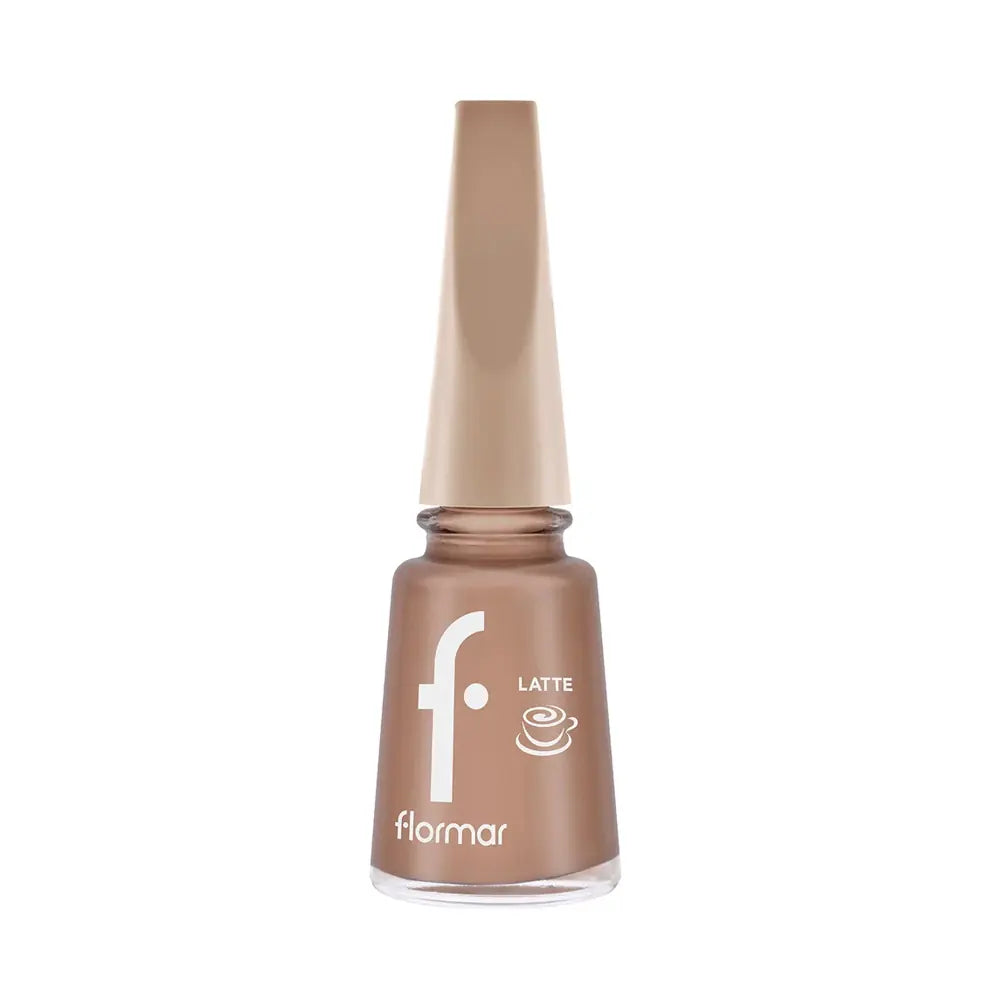 Flormar Latte Glossy Nail Polish 006 Cashmere Mocha