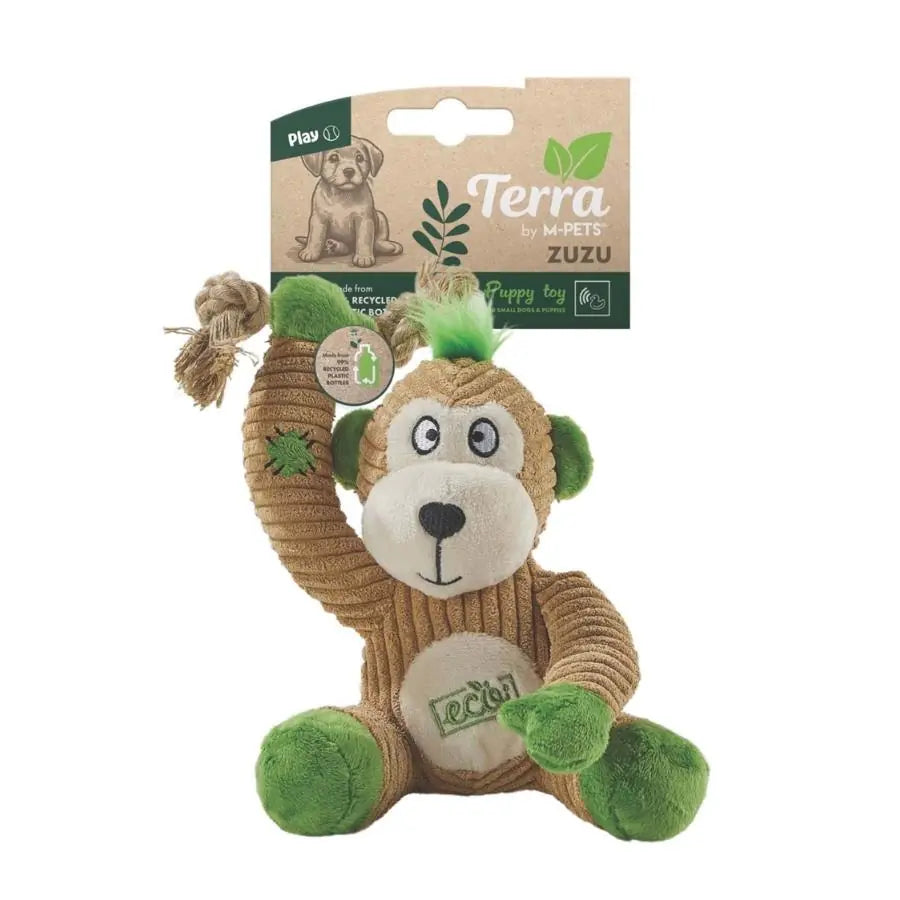 M-Pets Terra Eco Zuzu Puppy Dog Toy for Interactive Play