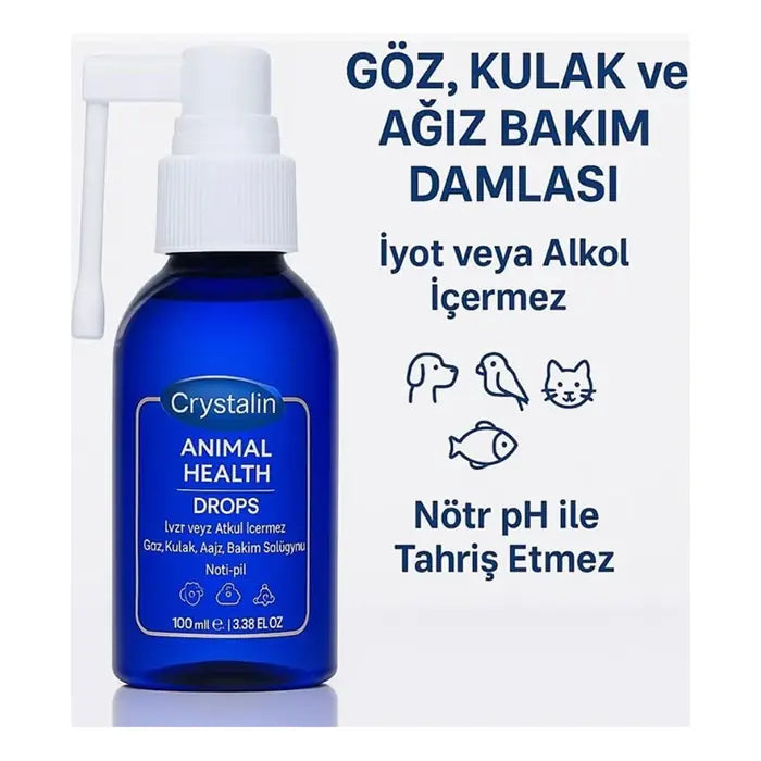 Crystalin Animal Health Wound Care & Hygiene Solution 100ml