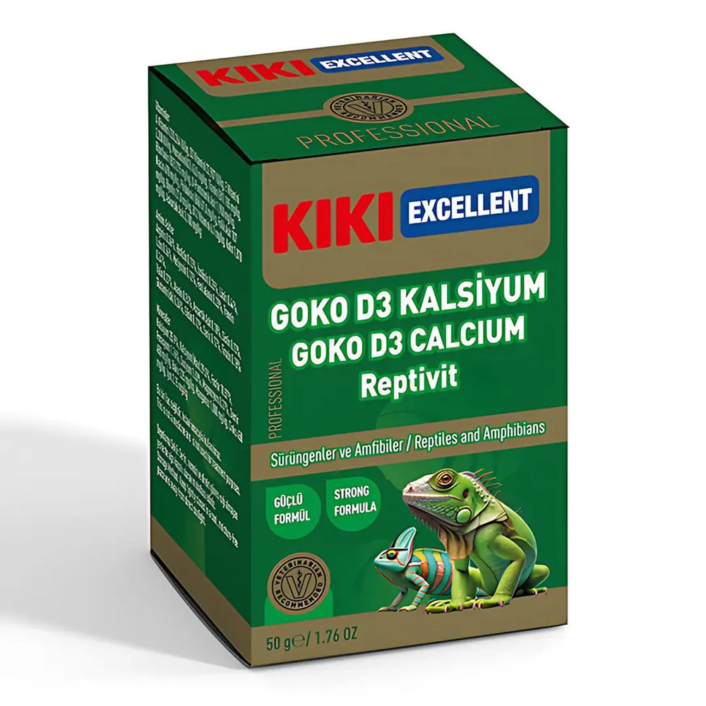 Kiki Excellent Repta-Vit Reptile Calcium with D3 Powder 50g