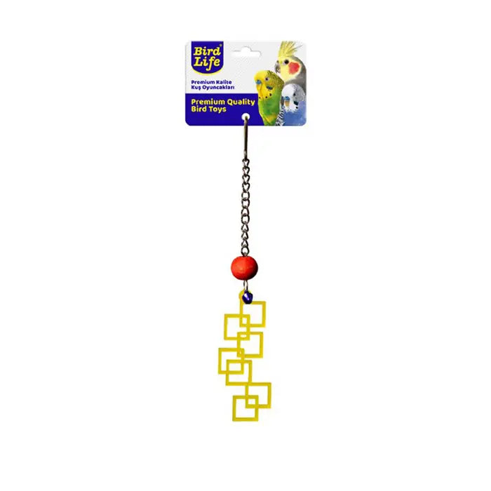Birdlife Acrylic Geometric Square Pendulum Bird Toy 1 pc