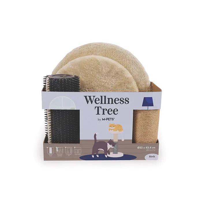 M-Pets Wellness Birch Brown Cat Scratcher for Furniture Protection